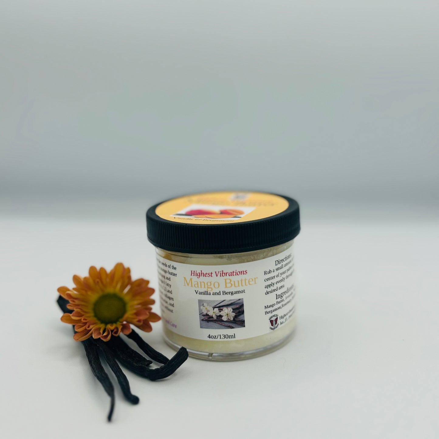Organic Mango Butter Vanilla and Bergamot
