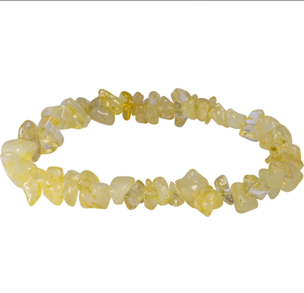 Elastic Chip Bracelet- Citrine