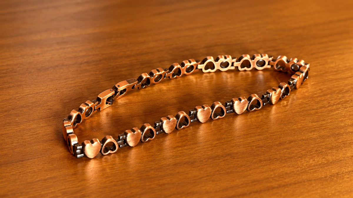 Highest Vibrations Exclusive 99.9% Pure Copper Magnetic Heart Anklet