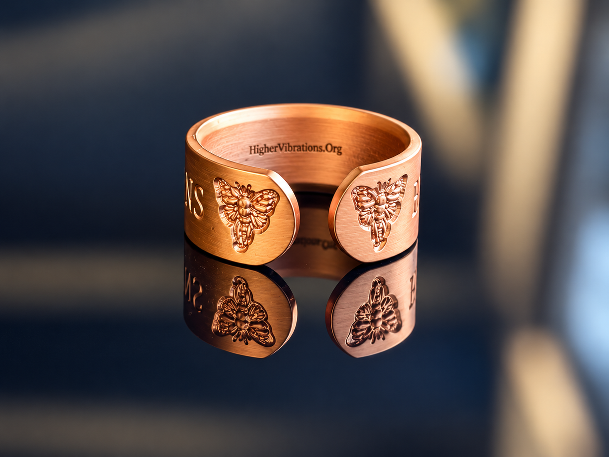 Highest Vibrations Exclusive Logo Ring (Highest Edition) – 99.9% Pure Copper with 2 Magnets