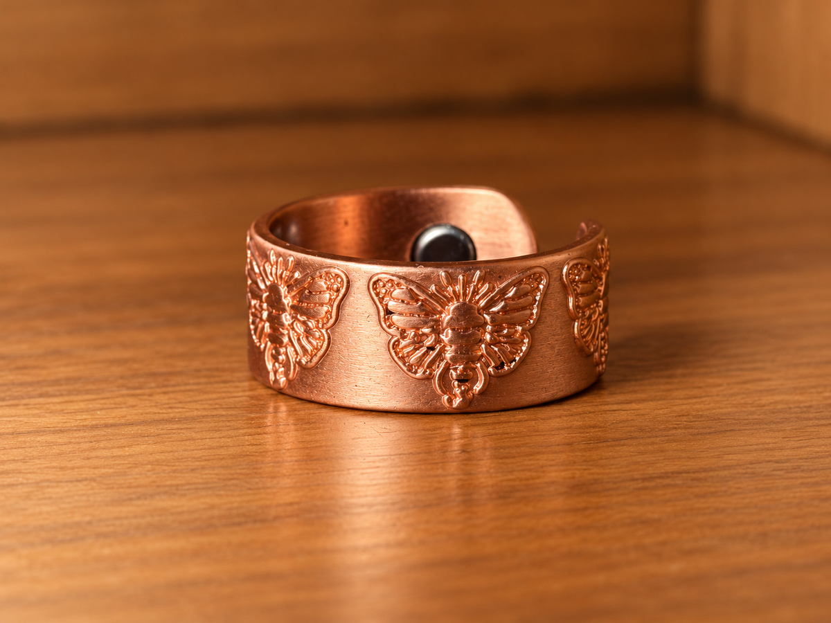 Highest Vibrations Exclusive Logo Ring – 99.9% Pure Copper Magnetic