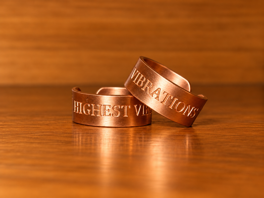 Highest Vibrations Exclusive Logo Ring (Highest Edition) – 99.9% Pure Copper with 2 Magnets