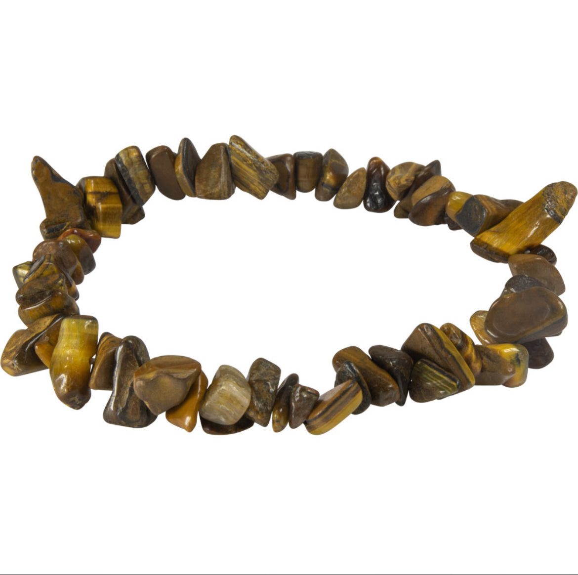 Elastic Chips Bracelet- Tiger Eye