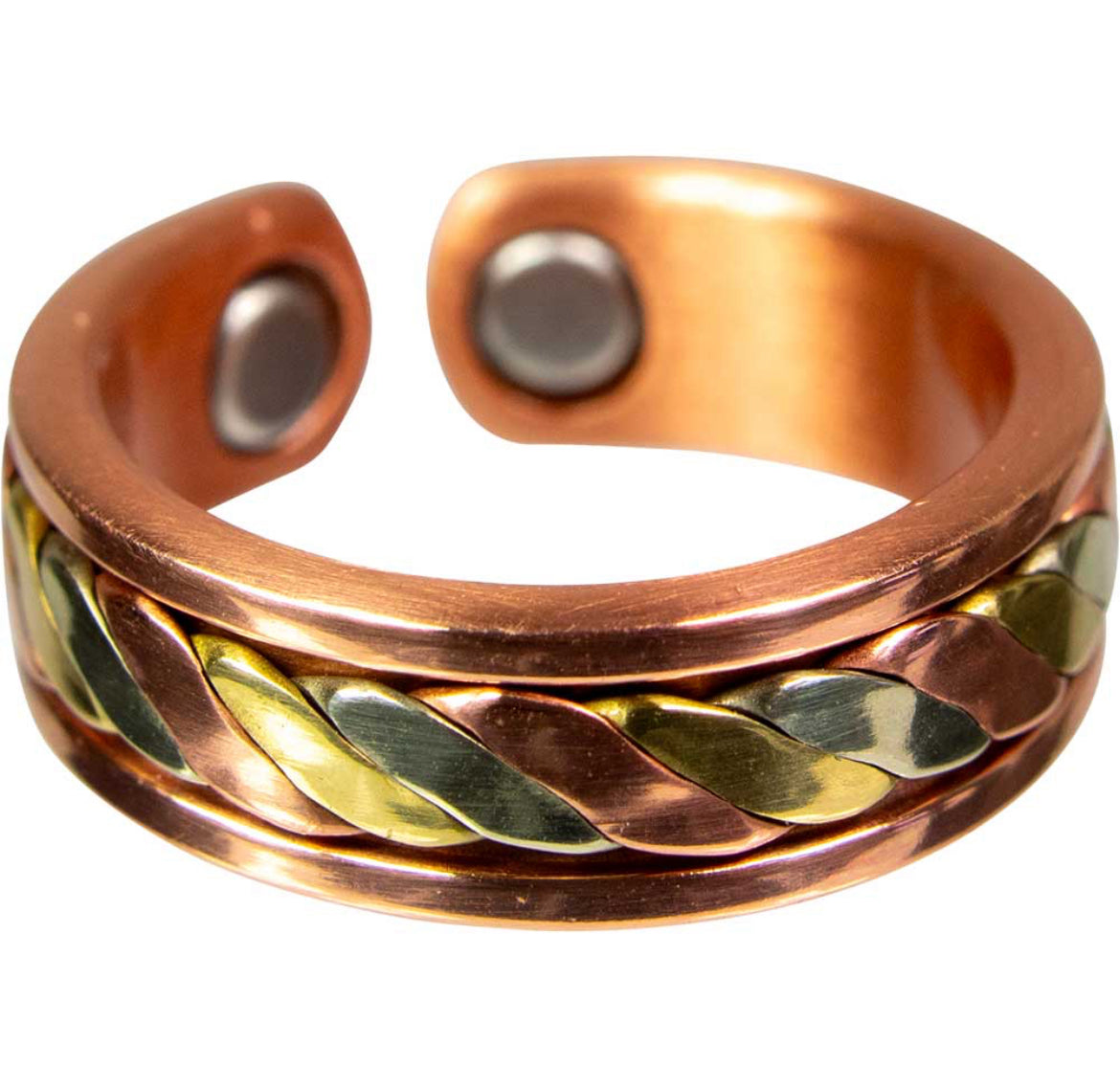 Adjustable Magnetic 3 Copper Ring w/ Magnets