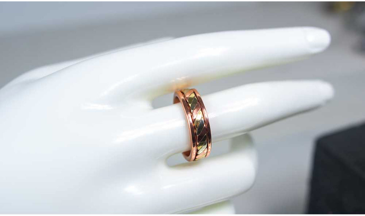 Adjustable Magnetic 3 Copper Ring w/ Magnets
